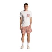 Lyle & Scott Blommigt Badshorts Multicolor, Herr