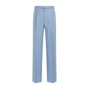 Lanvin Wide Trousers Blue, Herr