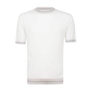 Eleventy Round-neck Knitwear White, Herr