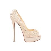 Christian Louboutin Pre-owned Pre-owned Laeder klackskor Beige, Dam