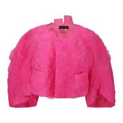 Comme des Garçons Feminin Puffärm Tulle Jacka Pink, Dam