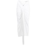 Christopher Esber Vit Split Midi Kjol White, Dam