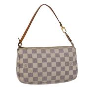 Louis Vuitton Vintage Pre-owned Canvas kuvertvskor White, Dam