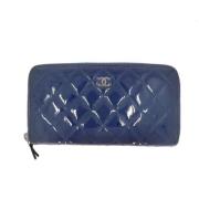 Chanel Vintage Pre-owned Laeder plnbcker Blue, Dam