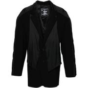 Y/Project Svart Scarf Blazer Elegant Stilfull Black, Herr