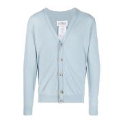 Maison Margiela Ljusblå Cardigan Sweater Blue, Herr