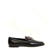 Tod's Svart Läder Moccasins Dam Skor Black, Dam