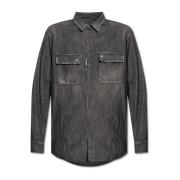 Dsquared2 Denim skjorta Gray, Herr