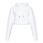 Dsquared2 Sweatshirt med logotyp White, Dam