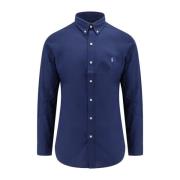 Ralph Lauren Blå Button-Down Krage Skjorta Blue, Herr