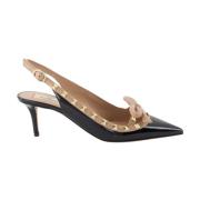 Valentino Garavani Rockstud Bakrem Pumps Black, Dam