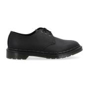 Dr. Martens Svart Hammrad Läder Derby Sko Black, Herr