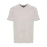 Emporio Armani Randig Jersey Crew Neck T-shirt Multicolor, Herr