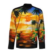 Dolce & Gabbana Hawaii Print Casual Skjorta Multicolor, Herr