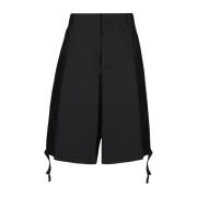 Dior Flared Bermuda Shorts Black, Herr