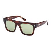 WEB Eyewear Herr Solglasögon Fyrkantig Havana Blank Brown, Herr