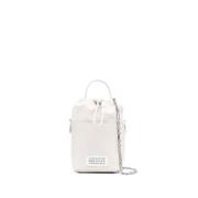 Maison Margiela Vit 5AC Bucket Liten Väska White, Herr