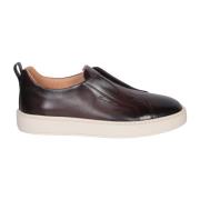 Santoni Bruna Sneakers Ss24 Brown, Herr