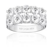 Sif Jakobs Jewellery Elegant Belluno Due Ring med Zirkonia Gray, Dam