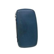 Louis Vuitton Vintage Pre-owned Laeder kuvertvskor Blue, Dam