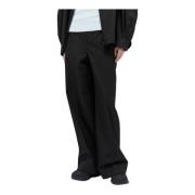 Moncler Bomull Wide Leg Track Pants Logo Black, Herr