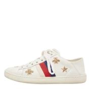 Gucci Vintage Pre-owned Laeder sneakers White, Dam