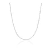 Sif Jakobs Jewellery Rhodinerat Silverhalsband med Vita Zirkoner Gray,...