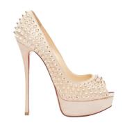 Christian Louboutin Pre-owned Pre-owned Laeder klackskor Beige, Dam