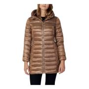 Gaudi Brun Hooded Zip-Up Jacka Höst/Vinter Kvinnor Brown, Dam