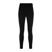 Moncler Svarta High-Waisted Prestations Leggings Black, Dam