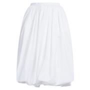 Marni poplin balloon midi skirt White, Dam