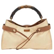 Gucci Vintage Pre-owned Laeder handvskor Beige, Dam