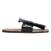 Marni Läder bambi sandal Black, Dam