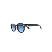 Moscot Lemtosh Base2 SUN Black Denim Blue Sunglasses Black, Unisex