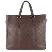 Louis Vuitton Vintage Pre-owned Laeder totevskor Brown, Dam