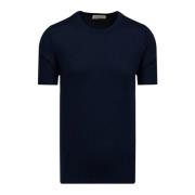 Gran Sasso Bomull Crew Neck Sweater Blue, Herr