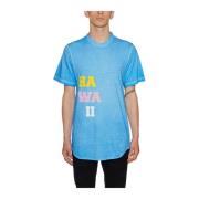 Dsquared2 Bomull Linne T-shirt Blue, Herr