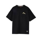 Evisu Stiliga Svarta T-shirts och Polos Black, Herr