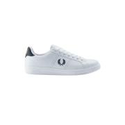 Fred Perry Vita Läder Tennisskor White, Herr