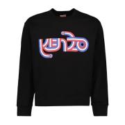 Kenzo Logo Print Sweatshirt Black, Herr