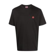 Kenzo Bomull Logo Patch T-Shirt Black, Herr