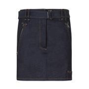 Tom Ford Mörk Indigo Denim Kjol Blue, Dam