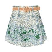 Zimmermann Paisley Linne Shorts Multicolor, Dam