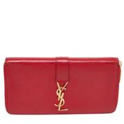 Yves Saint Laurent Vintage Pre-owned Laeder plnbcker Red, Dam