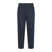 Lanvin Twill Bikerbyxor med Dragkedjefickor Blue, Herr