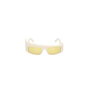 Gcds Acetat Solglasögon Unisex Stilfull Modell White, Unisex