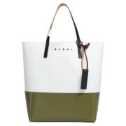 Marni Färgblock shoppingväska White, Herr