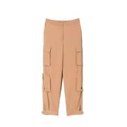 Twinset Cargo Byxor Brun Brown, Dam