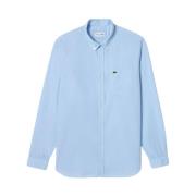 Lacoste Regular Fit Poplin Skjorta Blue, Herr