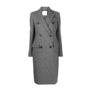 Sportmax Stiliga Kappor med Adua 001 Gray, Dam